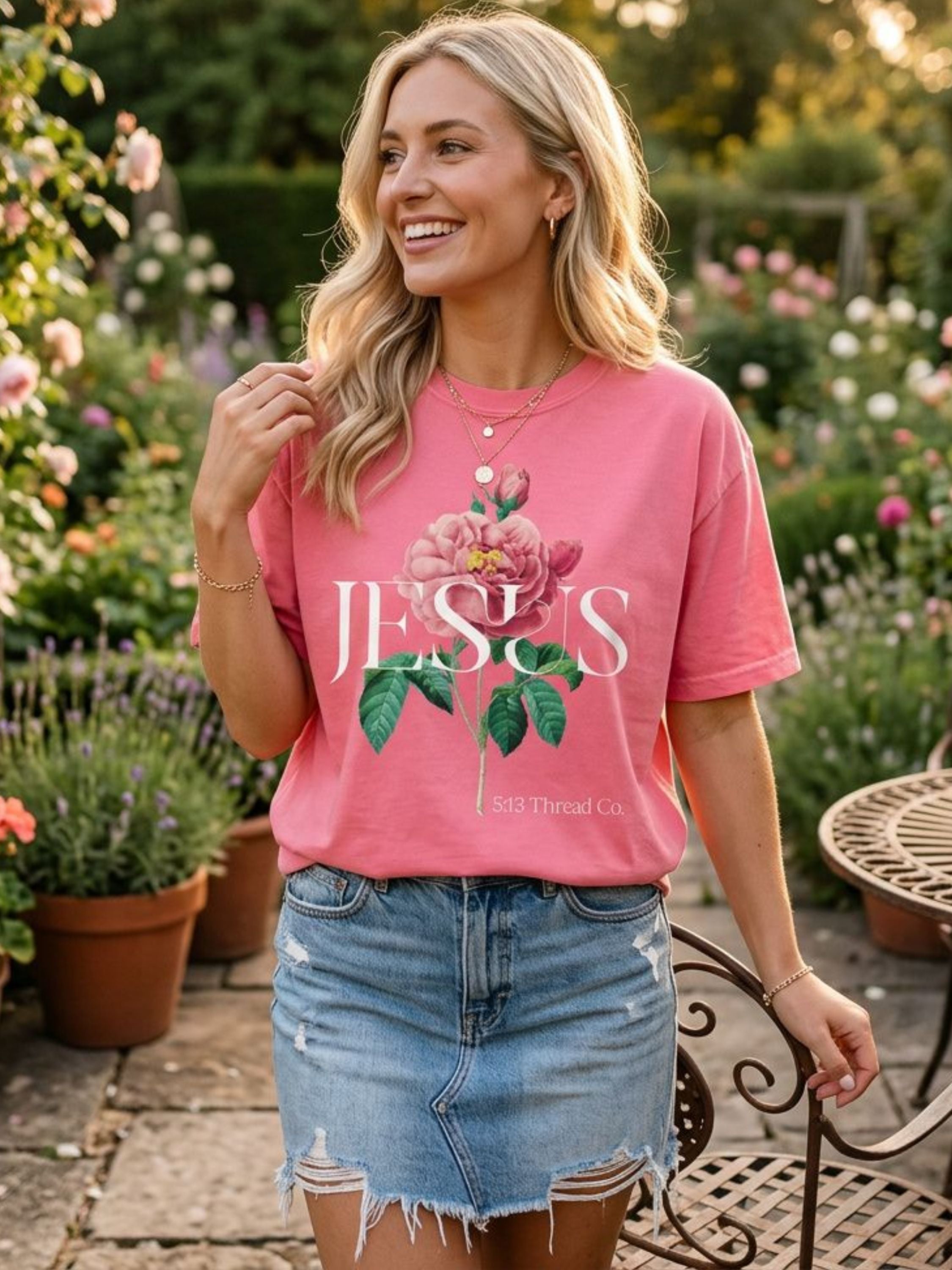 JESUS Statement Tee — Luke 12:27