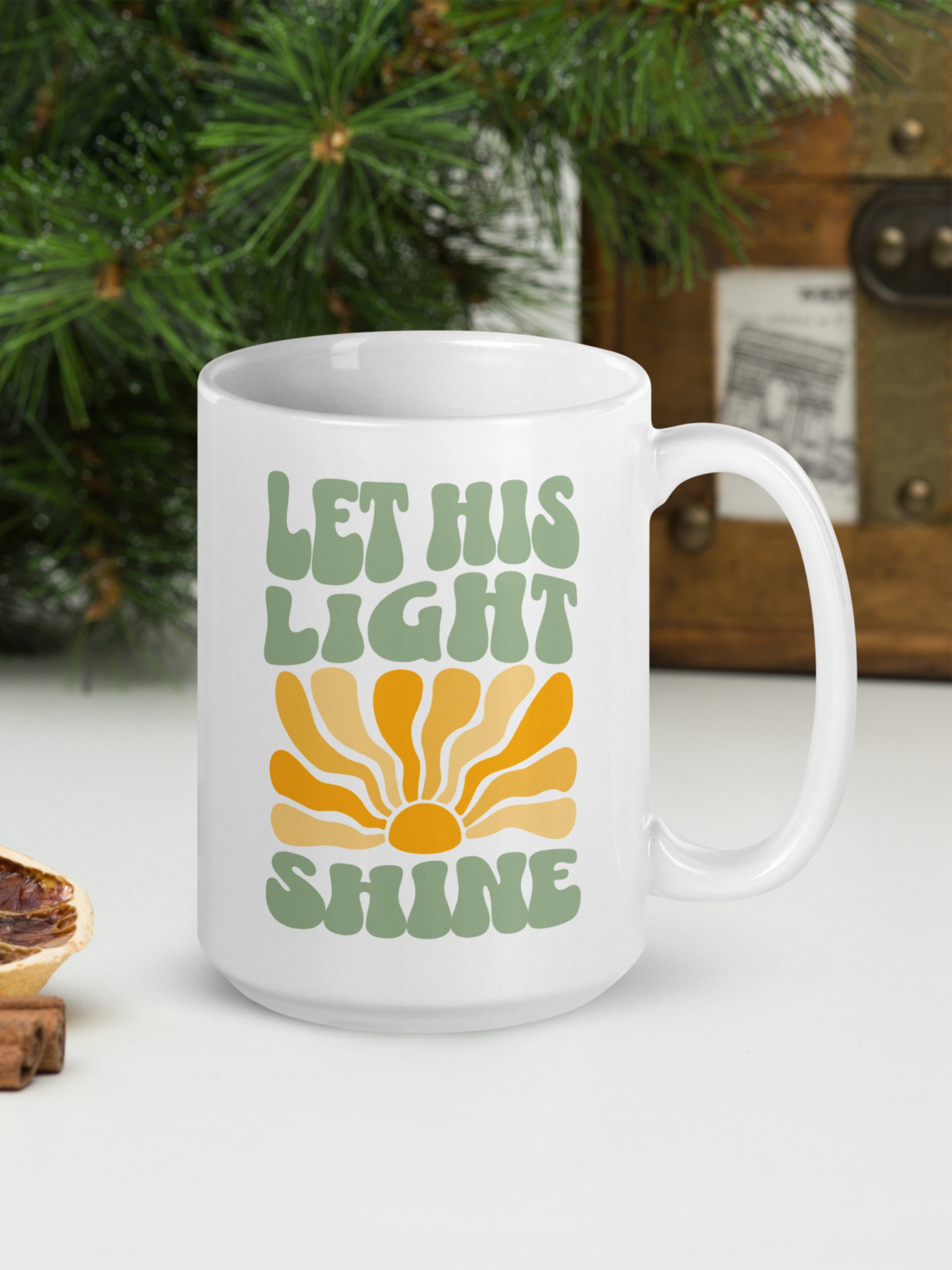 Let His Light Shine — Retro Sun Mug