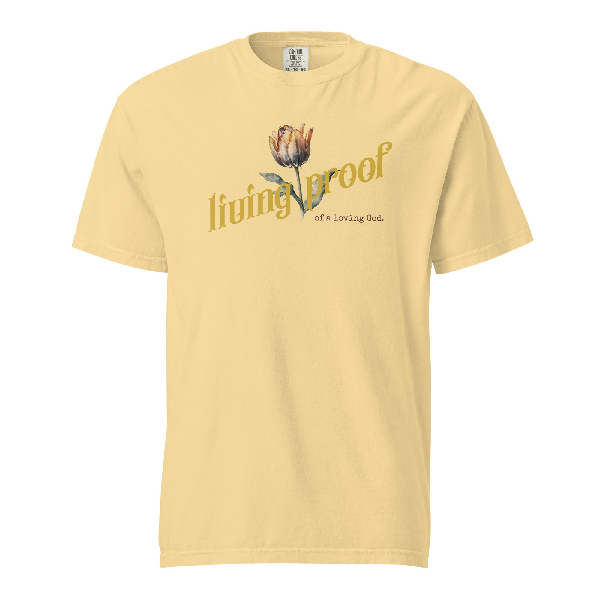 Living Proof of a loving God — Tulip Design on Light